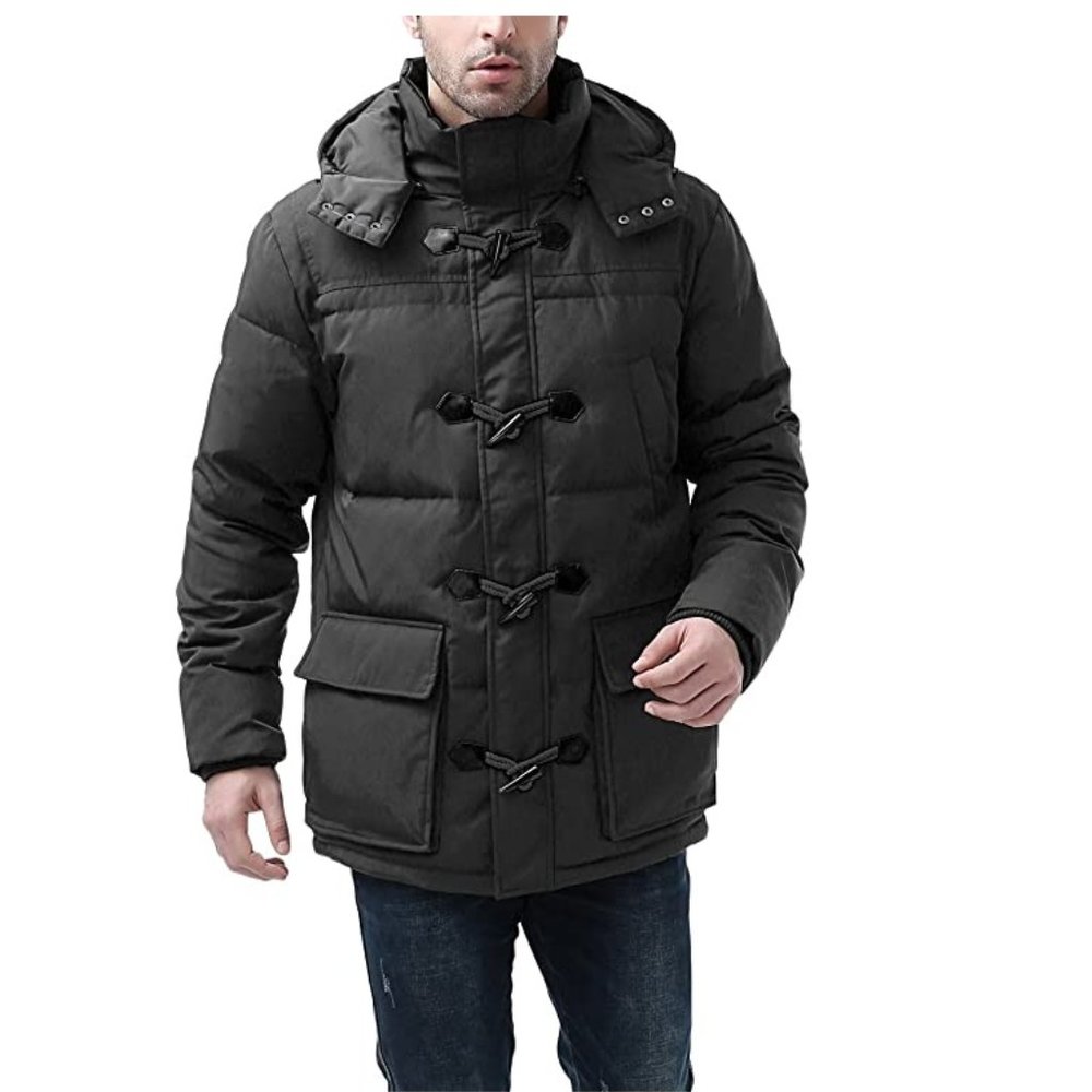 NWT BGSD Men's Connor Hooded Waterproof Toggle Down Parka Size M $200 7C073